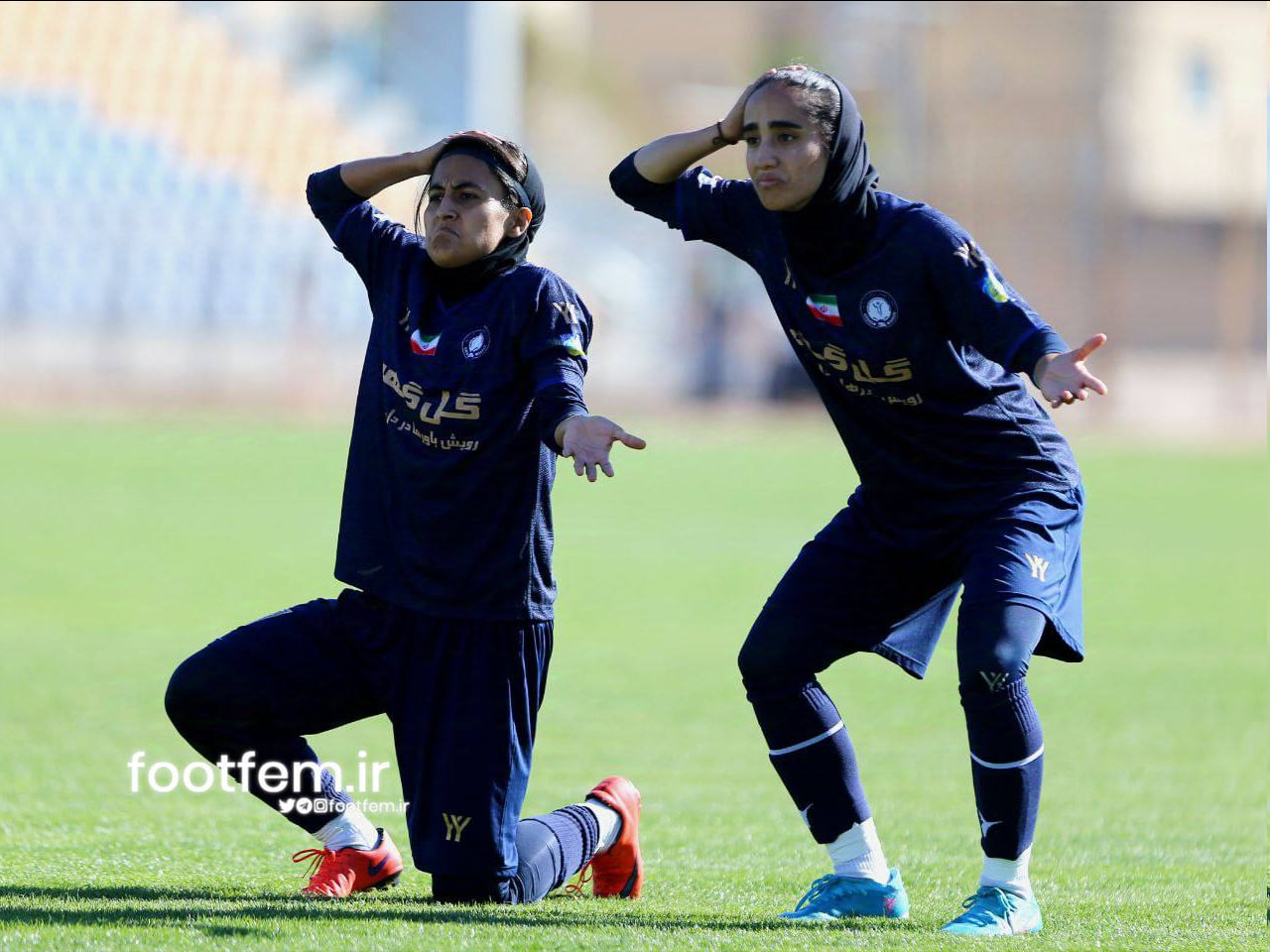 فیگور جالب دختران گلگهر به تقلید از مهدی قایدی