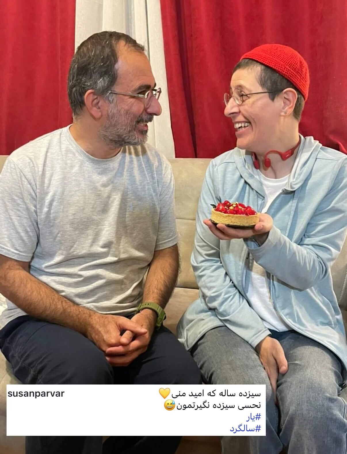 رونمایی سوسن پرور از همسرش