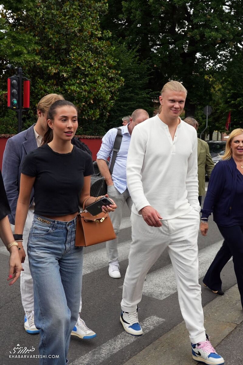 ارلینگ هالند و نامزدش ایزابل یوهانسن