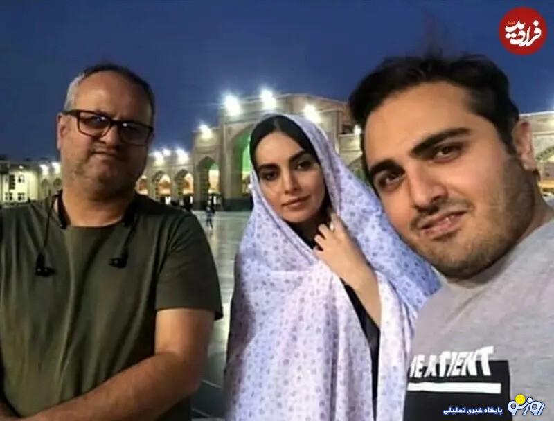 چهره مارال سریال آنام با چادر نماز در حرم امام رضا چهره مارال سریال آنام با چادر نماز در حرم امام رضا